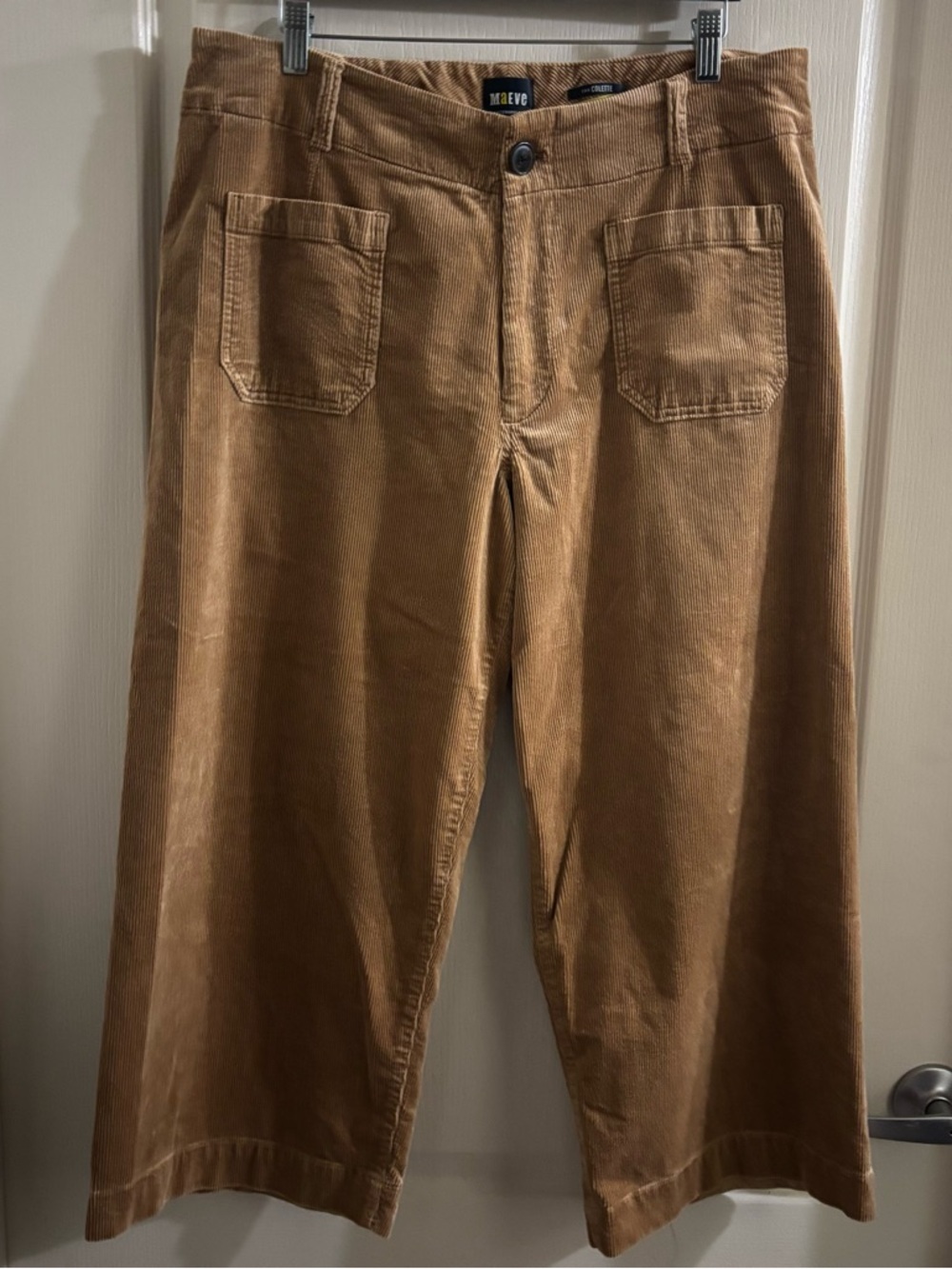 Anthropologie Wide-Leg Colette Corduroy Pants in Camel